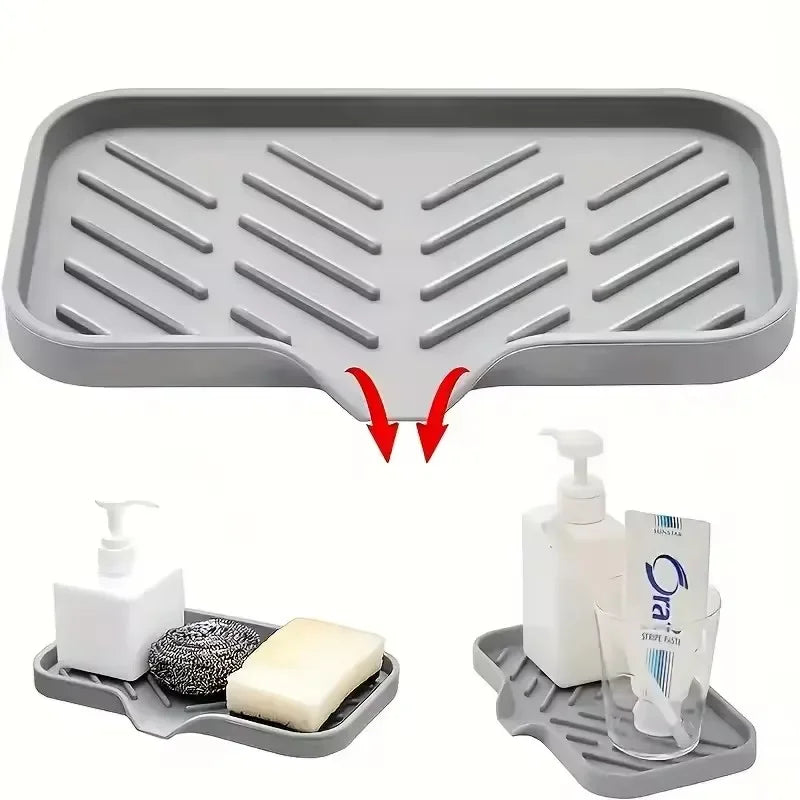 Spülmatte SilikonFlex | 6-in-1 Design | Hitzebeständig & Hygienisch | Für Küche & Bad | Platzsparend & Elegant