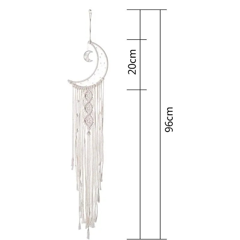 BohoLoom Makramee-Wandteppich | 96×20 cm | Handgeknüpfter Boho-Look