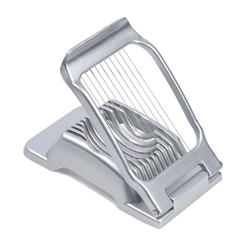Eierschneider SchnittMeister | Edelstahl-Schneidedrähte | Für Ei, Käse & Pilze | Robustes Aluminiumgehäuse