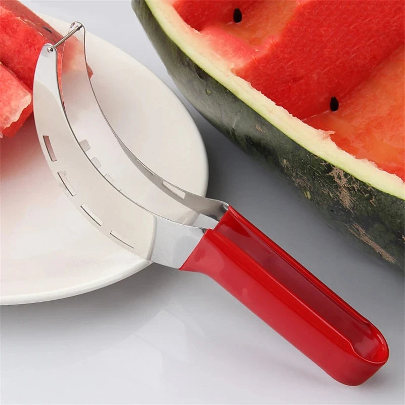 Fructiva WindCut Pro Wassermelonen-Schneider mit Windradklinge aus Edelstahl | Obstschneider für Salat & Melonen