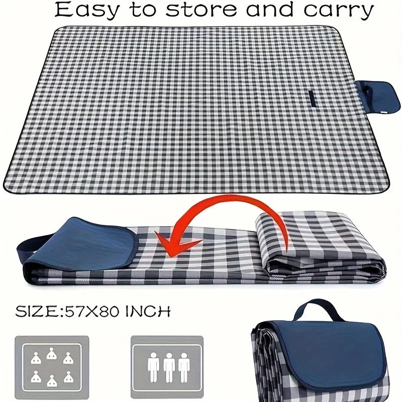 Picknickdecke Travella | Sand- & Wasserdicht | Extra Groß 203x145 cm | Für Strand & Outdoor