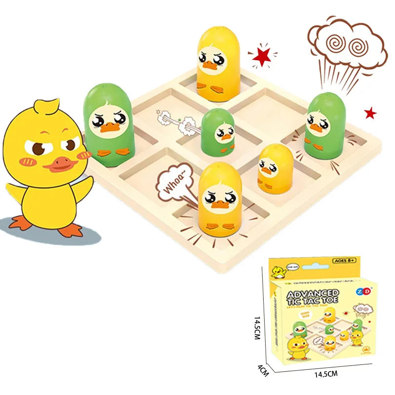 MindMatch Mini-Tic-Tac-Toe | Party- & Familienspiel | Interaktives Puzzle | Kompakte Spielversion