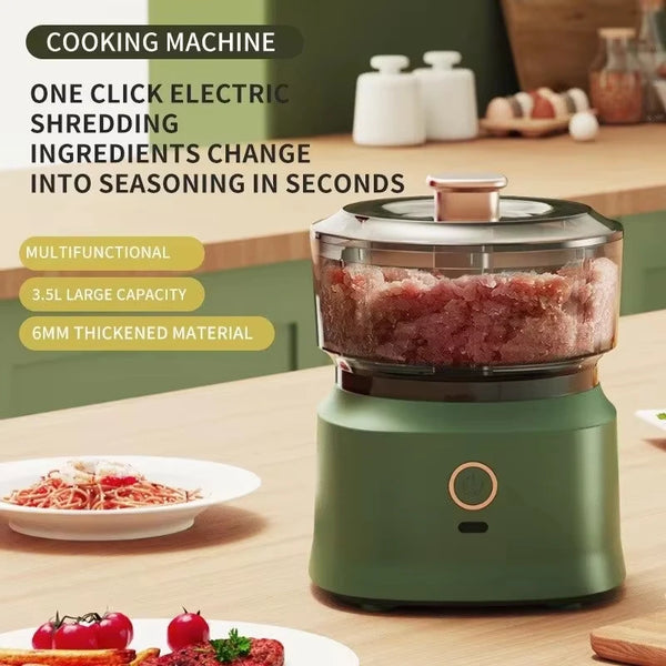 Mini-Küchenmaschine MixiChef 350 | Kabellos mit USB-Ladung | 350 ml | Zerkleinern, Mixen & Pürieren