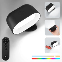 LED-Wandleuchte MagnoGlow | 360° Drehbar & Magnetisch | Akku, Touch- & Fernbedienung | 3 Farbtemperaturen