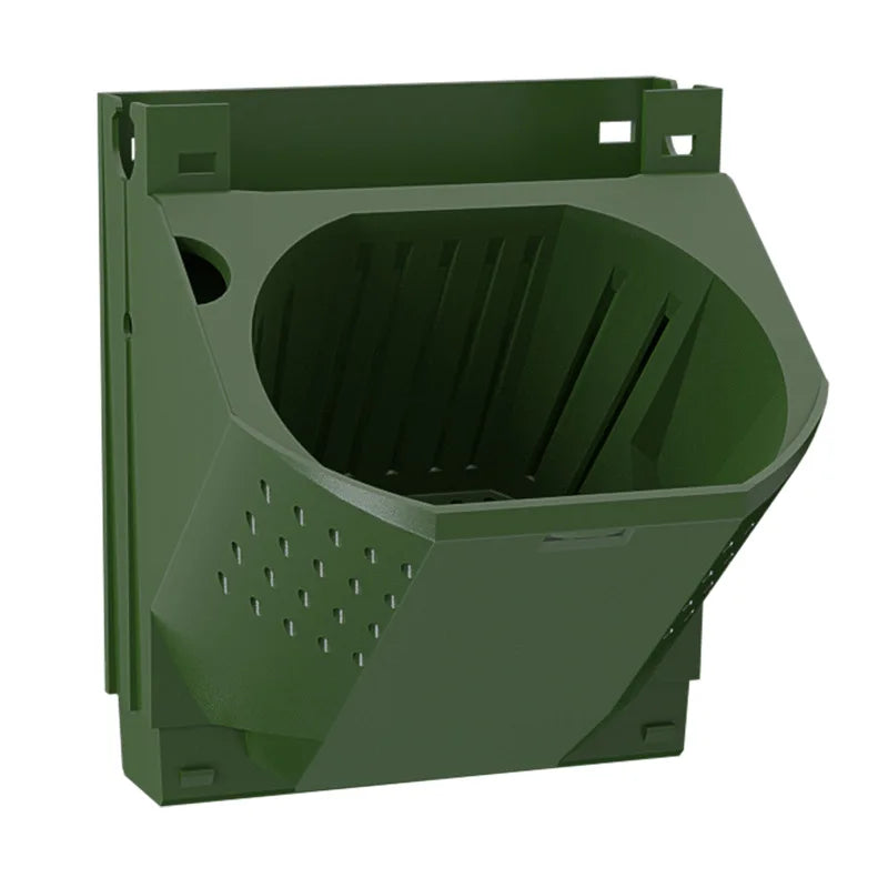 VertiGro WallBox Vertikaler Wand-Pflanzkasten aus Kunststoff | 38×14×15 cm | Für Pflanzenwand & Begrünung | Modulares Stecksystem