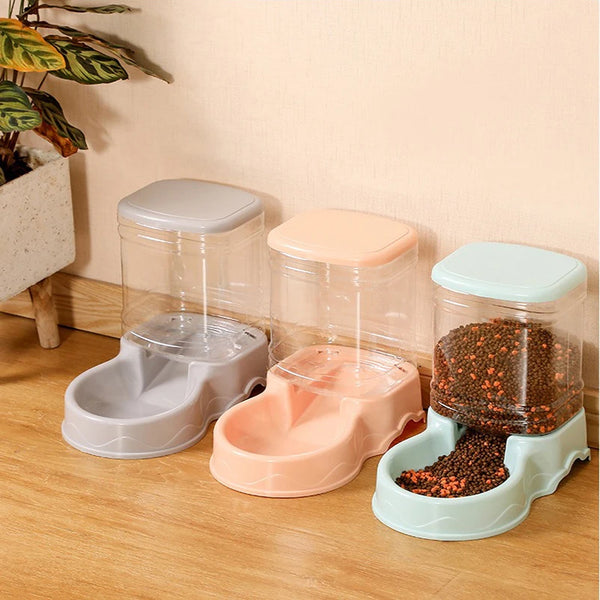 Petuvo Automatischer Futter- & Wasserspender | Für Hunde & Katzen | Selbstnachfüllend