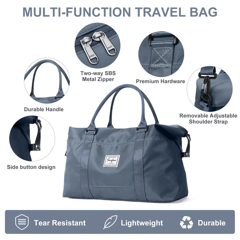 Aerovigo Reisetasche Handgepäck 40x20x25 | Große Kapazität | Weekender für Kurzreisen | Flugtaugliche Kabinentasche
