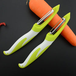 Peelino Gemüseschäler mit Edelstahlklinge & ergonomischem Griff | 18,3 × 2,4 cm | Für Obst & Gemüse | Spülmaschinengeeignet
