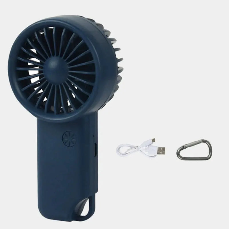 Brisola Mini Handventilator mit USB-Aufladung | 3 Geschwindigkeitsstufen & LED-Anzeige | Tragbarer Akku-Lüfter für Büro, Reise & Sport