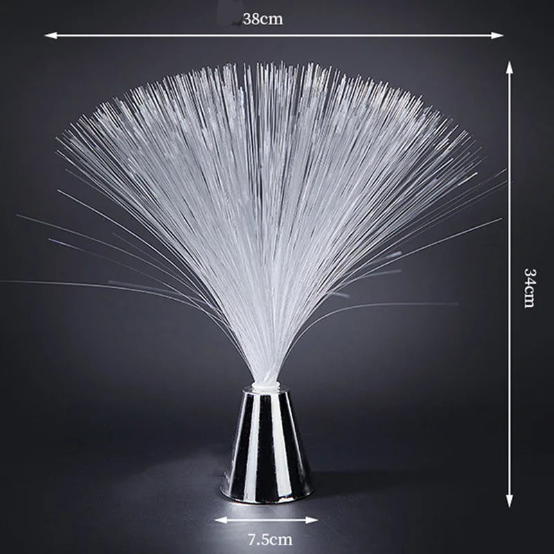 Faseroptik Lampe LumiWave | LED Lichtdeko mit Farbwechsel | Batteriebetrieben & Atmosphärisch | Für Weihnachten, Hochzeit & Kinderzimmer