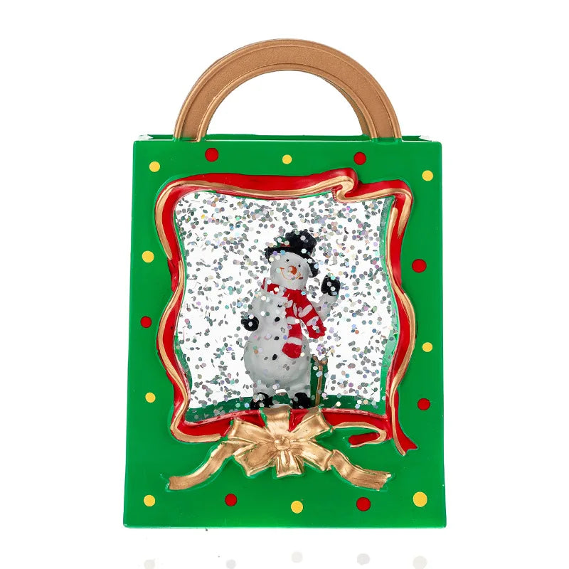 Weihnachts-Schneekugel Lampe | LED Wasserball mit Wirbelndem Schnee | Dekorative Geschenkbox & Festliche Beleuchtung | Lunavine