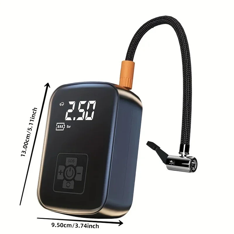 Airmigo Kabelloser Reifenkompressor | Schnell & Mobil | 5 Modi & LED-Licht | 150 PSI | Kompakt & Leistungsstark