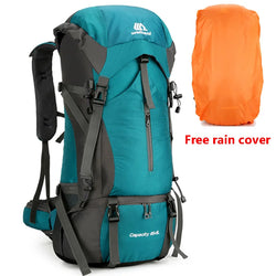 Alpivento 70L Trekkingrucksack | Wasserdichter Camping-Rucksack mit Regenschutz | Großer Outdoor Rucksack für Wandern, Bergsteigen & Reisen  Markenname: