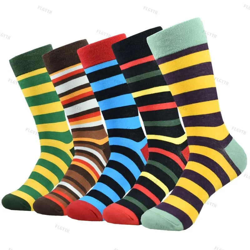 Coloria Herren Socken 5er-Pack | Bunte Freizeit- & Businesssocken | Gekämmte Baumwolle | Größe 40–46