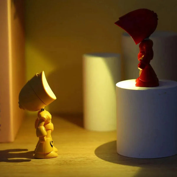 Lumipo Mini-Tischlampe | Cartoon-Design & Faltbar | Warmes LED-Licht | Batteriebetrieben | 9,5×5,7 cm