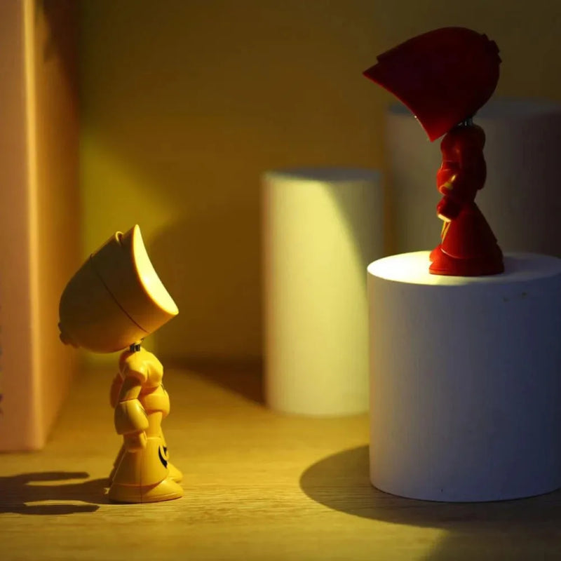 Lumipo Mini-Tischlampe | Cartoon-Design & Faltbar | Warmes LED-Licht | Batteriebetrieben | 9,5×5,7 cm