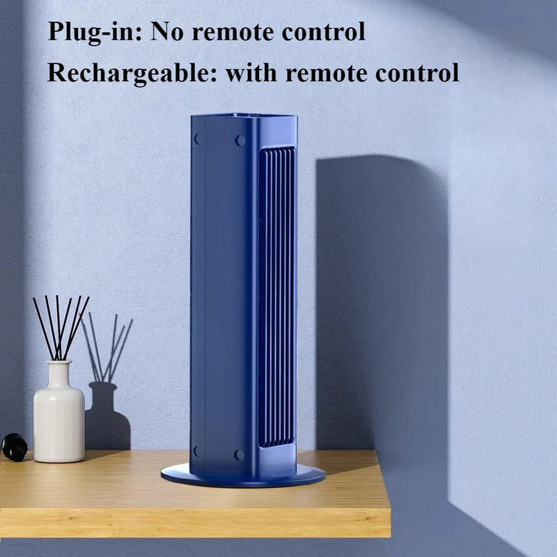 Wandventilator AeroSilence FlexFan | Blattloser USB-Ventilator mit Fernbedienung | 3 Geschwindigkeiten & Schwenkmodus | 3000 mAh Akku | Leise & modern – für Büro & Zuhause