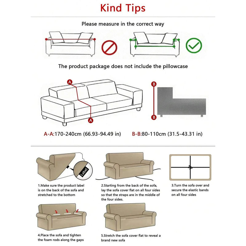 Floravelle | Sofaüberwurf mit Blumendesign | Rutschfest & Elastisch | Mit dekorativem Volant | Waschbarer Sofabezug