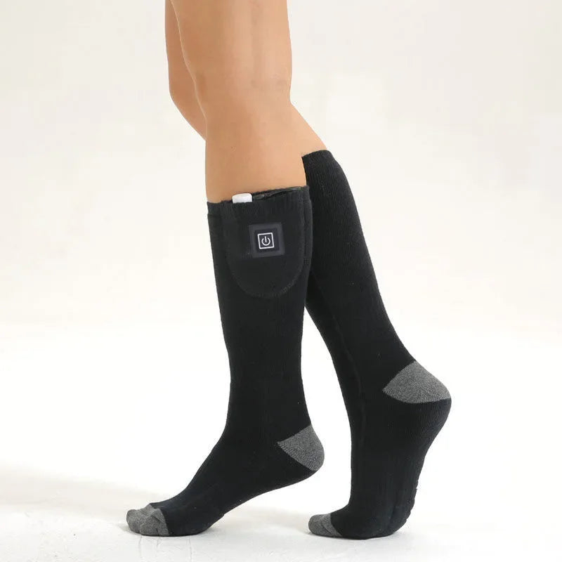Elektrisch Beheizte Socken | USB Wärmesocken für Damen & Herren | 3 Heizstufen | Ideal für Skifahren, Radfahren & Outdoor | ThermaStep