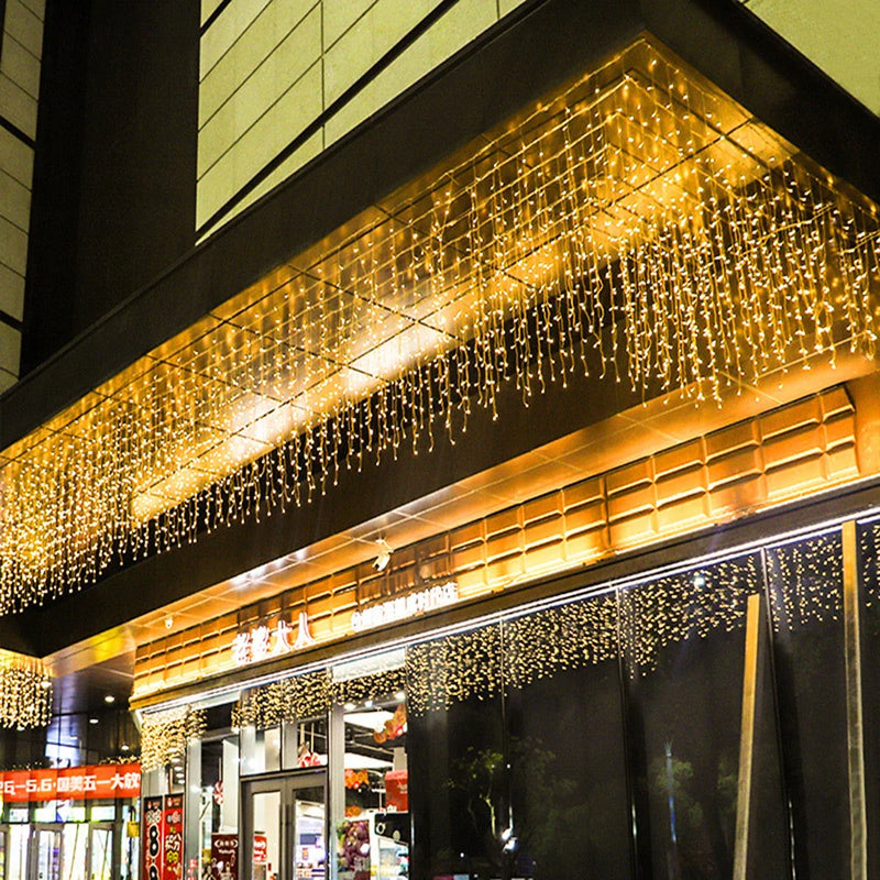 LED-Eiszapfen-Lichtervorhang Glacielle | Warmweiß, Kaltweiß oder RGB | 3,5–40 m | Wasserdicht & Verbindbar | Für Weihnachten, Hochzeit & Outdoor-Deko