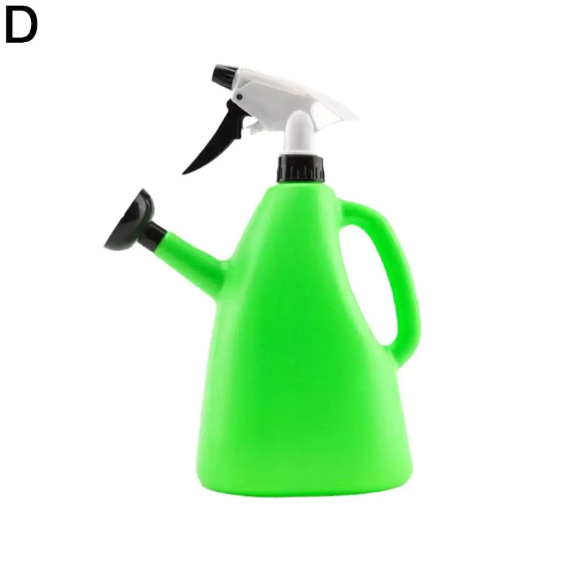 FloraPress Gartensprüher 2-in-1 | Drucksprüher & Gießkanne | 1 Liter | 23×11,8×9,4 cm | Pink/Blau/Orange/Grün