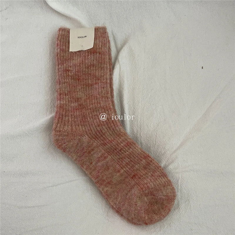 KuschelWärme | Damen Thermosocken | 9 % Wolle & Kaschmir | Extra Dick & Weich | Japanischer Strickstil