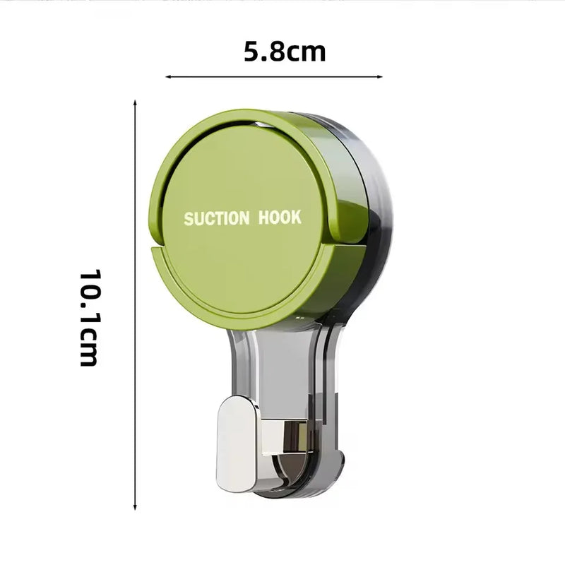 SaugFix Wandhaken | Ohne Bohren | Wiederverwendbar & Rückstandsfrei | 10,1 × 5,8 × 3,4 cm | Ideal für Bad & Küche