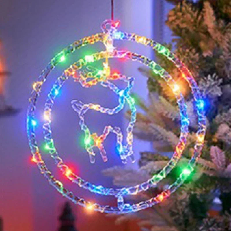 LED Weihnachtsring-Licht LumiRing | USB-betrieben | 8 Leuchtmodi | Warmweiß & Bunt | Deko für Weihnachten & Feste