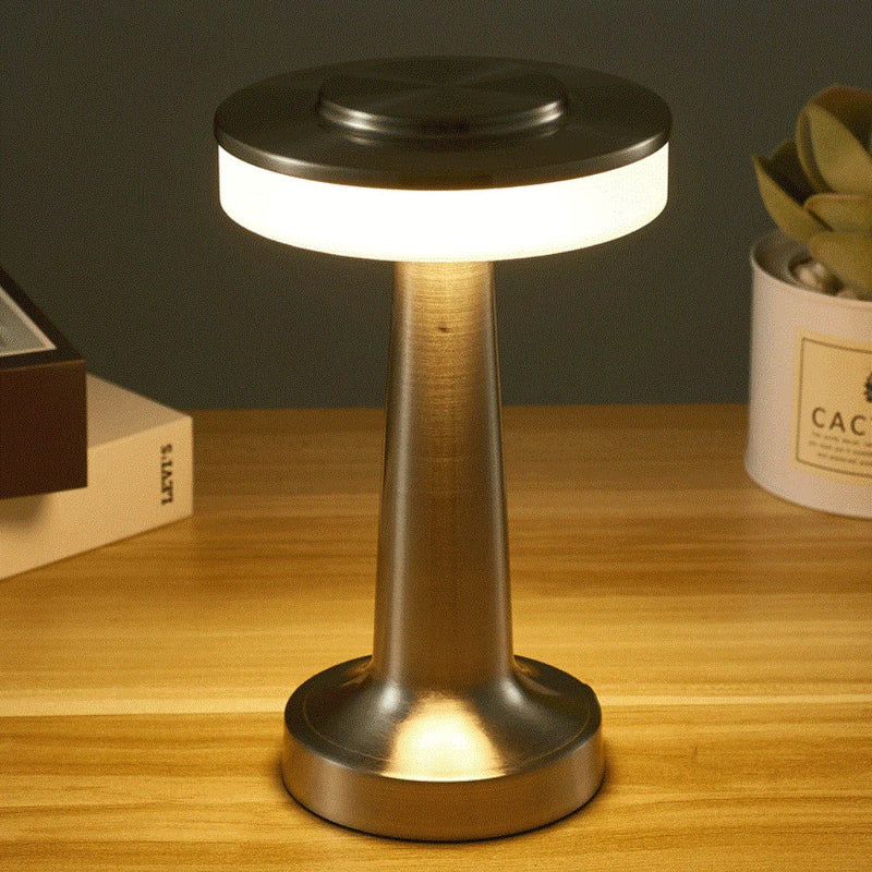 LED Tischlampe Aurélia | Retro-Design & Touch-Dimmung | USB-Aufladbar | 23,5 cm Hoch