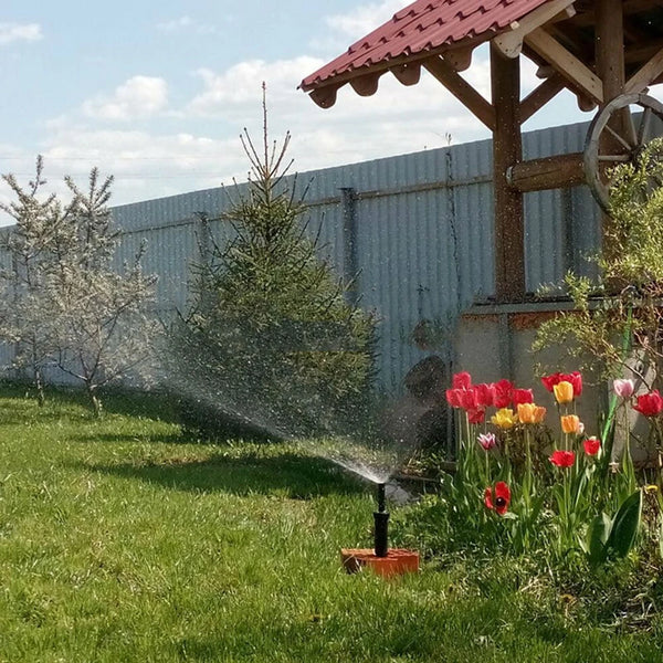 Hydrivo PopJet Pro Versenkbarer Teleskop-Rasensprenger ½" | Einstellbarer Sprühwinkel 25–360° | Rostfrei & langlebig