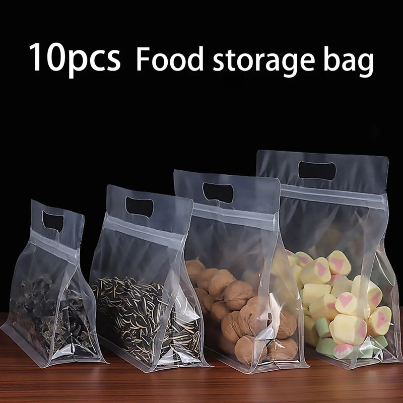 EcoPouch Aufbewahrungsbeutel | Wiederverwendbar & Auslaufsicher | Für Obst, Gemüse, Snacks & Mehr | 10er Set