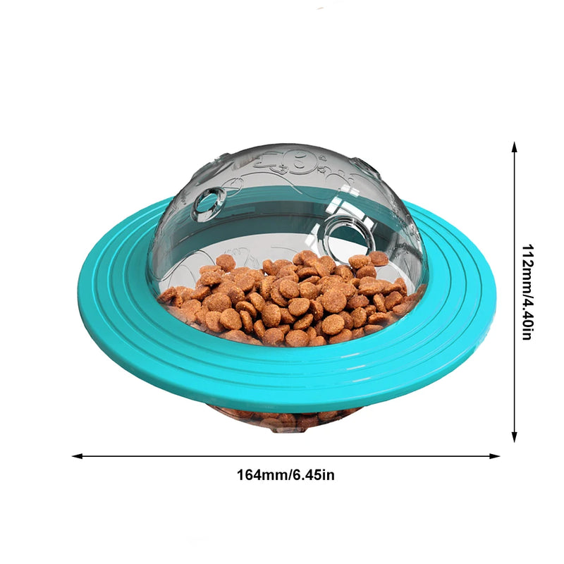 SmartPlay Disc Hunde- & Katzenspielzeug | Interaktiver Futterspender & Intelligenztrainer | Flugscheibe & Slow Feeder