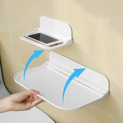 Wandregal FoldoFix SmartShelf | Klappbares Regal ohne Bohren | Platzsparend & Vielseitig | 18×11 cm / 30×19 cm