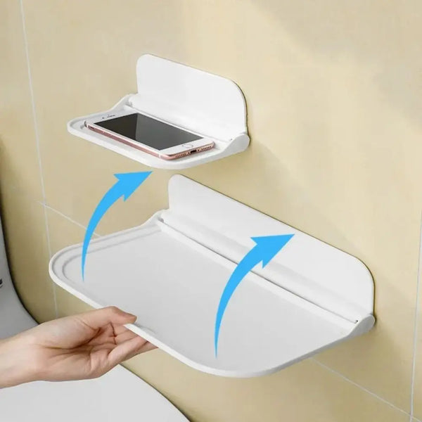 Wandregal FoldoFix SmartShelf | Klappbares Regal ohne Bohren | Platzsparend & Vielseitig | 18×11 cm / 30×19 cm