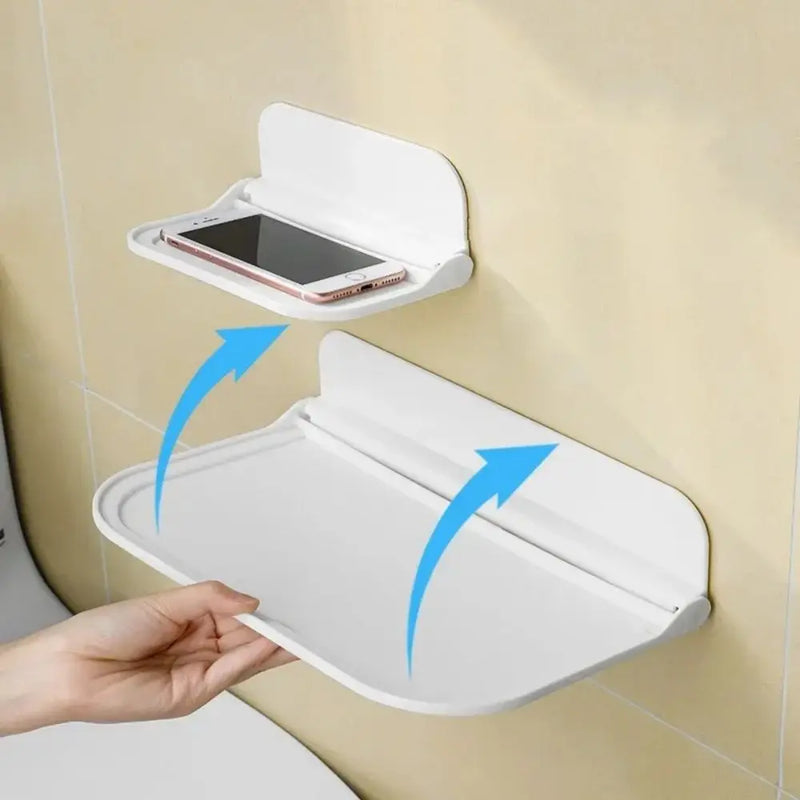Wandregal FoldoFix SmartShelf | Klappbares Regal ohne Bohren | Platzsparend & Vielseitig | 18×11 cm / 30×19 cm