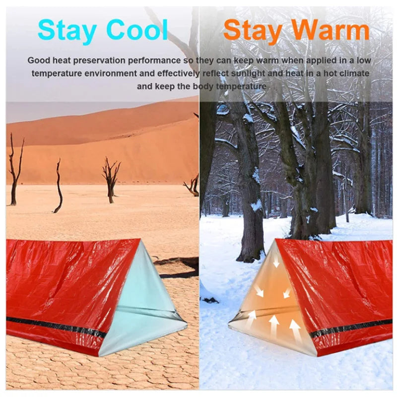ThermoSafe Bivy | Notfall-Schlafsack | Wasserdicht & Wärmereflektierend | Ultraleicht für Camping & Rettungseinsätze