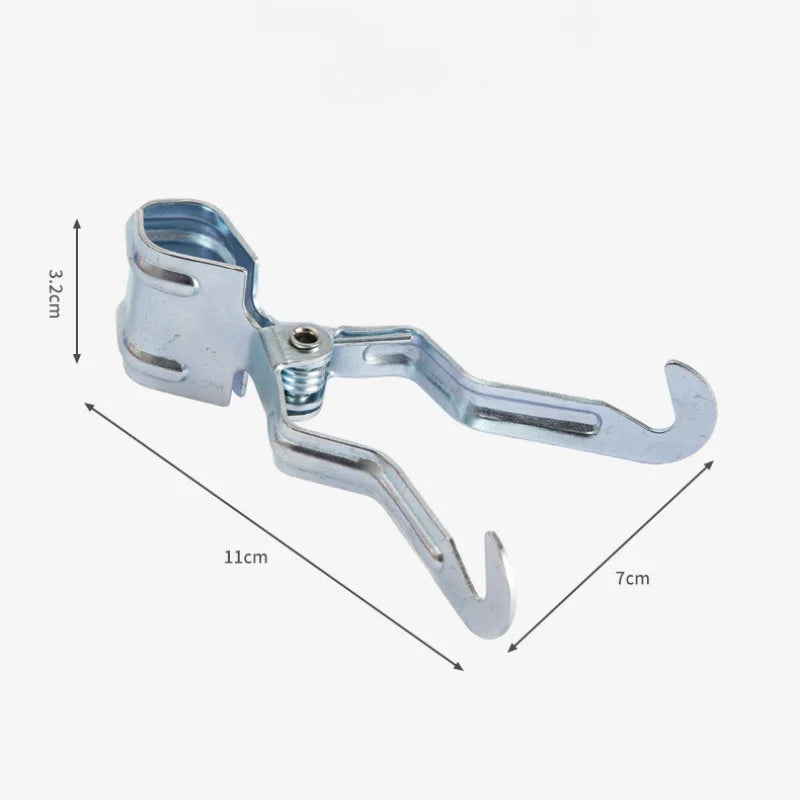 Metall-Klemme GripHook Pro | Rutschfeste Universalhalterung | Für Zeltstangen, Tische & Outdoor-Haken