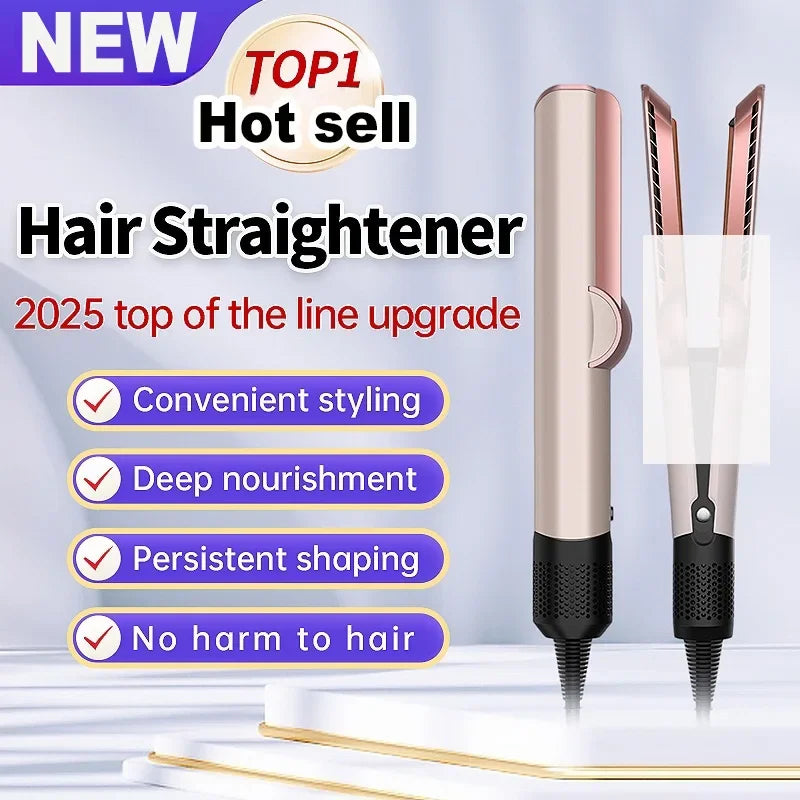 2-in-1 Haarglätter & Föhn | Negativ-Ionen Technologie | Langanhaltendes Styling