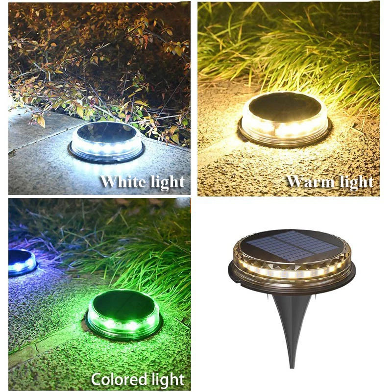 Soliora GroundGlow Solar Bodenleuchten 4er-Set | LED Gartenstrahler | IP65 Wasserdicht | Für Wege, Rasen & Terrasse