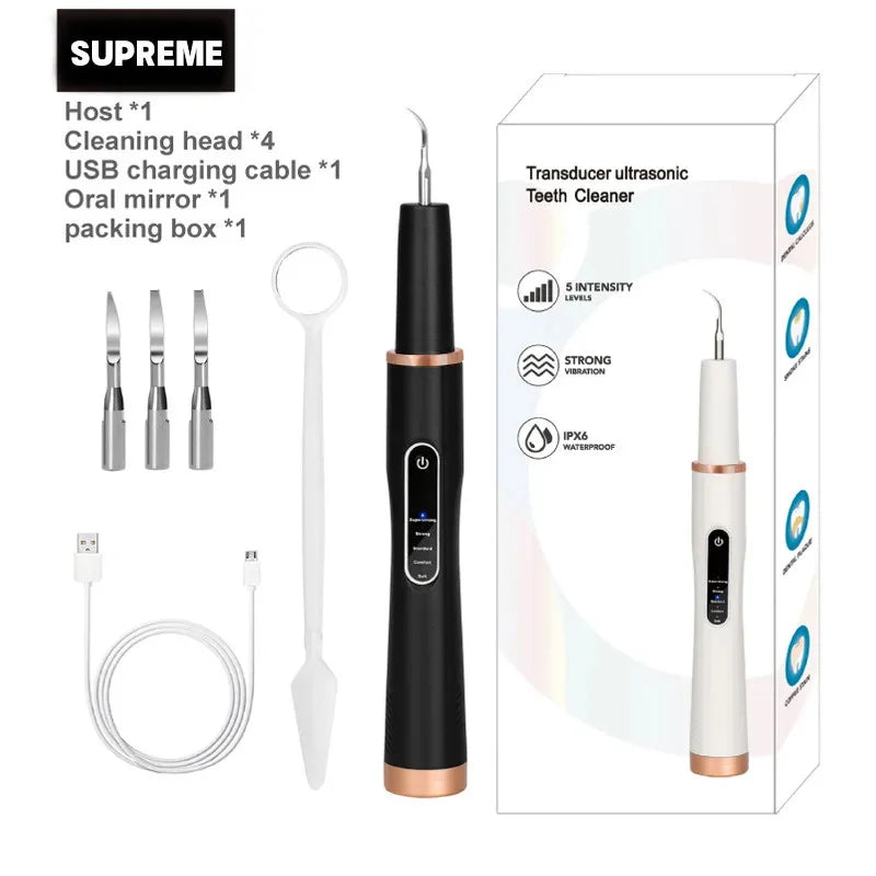 DentoraSonic | Ultraschall-Zahnpflegegerät für Hunde & Katzen | 5-Stufen Zahnsteinentferner | USB-Aufladung