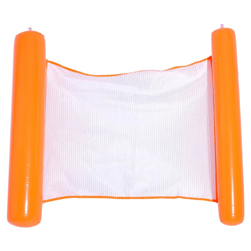 AQUAVIVA Wasserhängematte aufblasbar | 130×70 cm | Faltbare Pool-Liege mit Rückenlehne | Schwimmbett für Pool, Strand & Urlaub