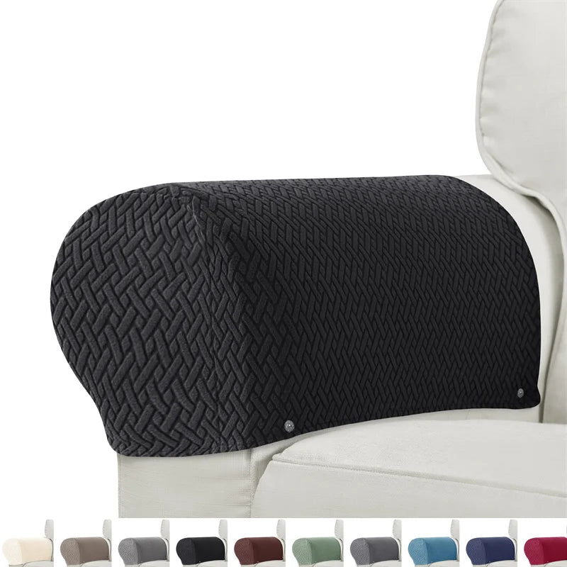 2er-Set Sessel- & Sofa-Armlehnenbezüge Armluxe | Jacquard-Stoff | Staub- & Schmutzschutz | Rutschfest & Waschbar