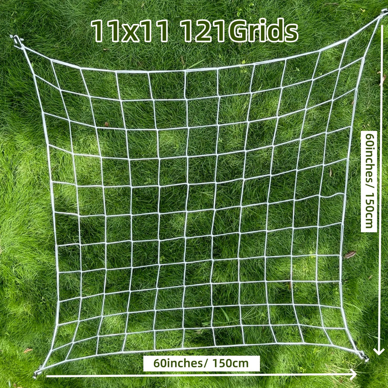 FlexiGrow Net | Elastisches Ranknetz mit Haken | 10 × 10 cm Maschen | Für Growbox, Pflanzen & Hydrokultur