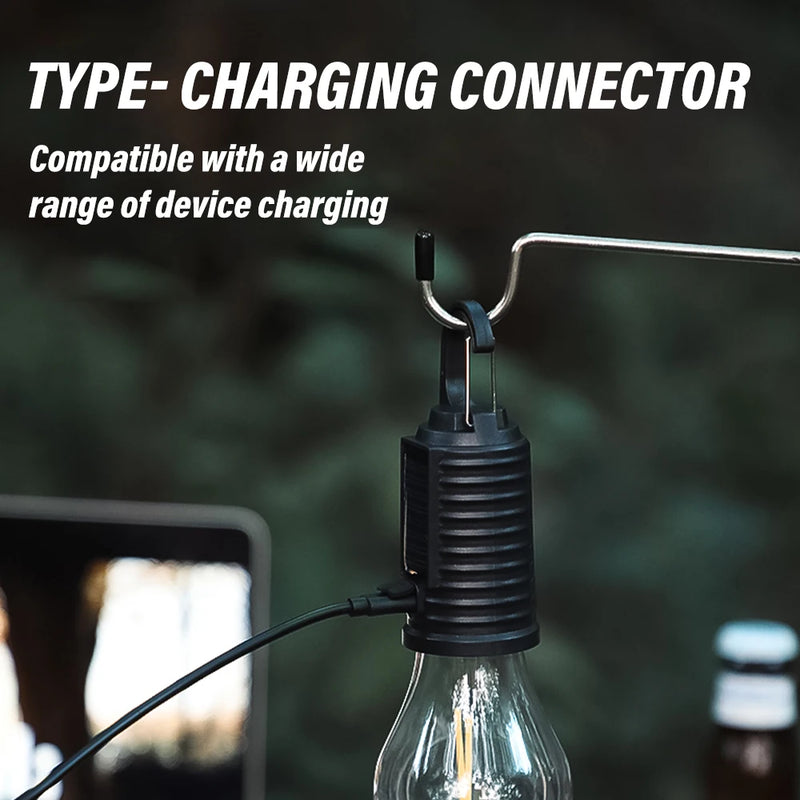 Campurelux Solar Campinglampe Vintage | Wiederaufladbar via Solar & USB | 3 Lichtmodi | Tragbar & Wasserdicht
