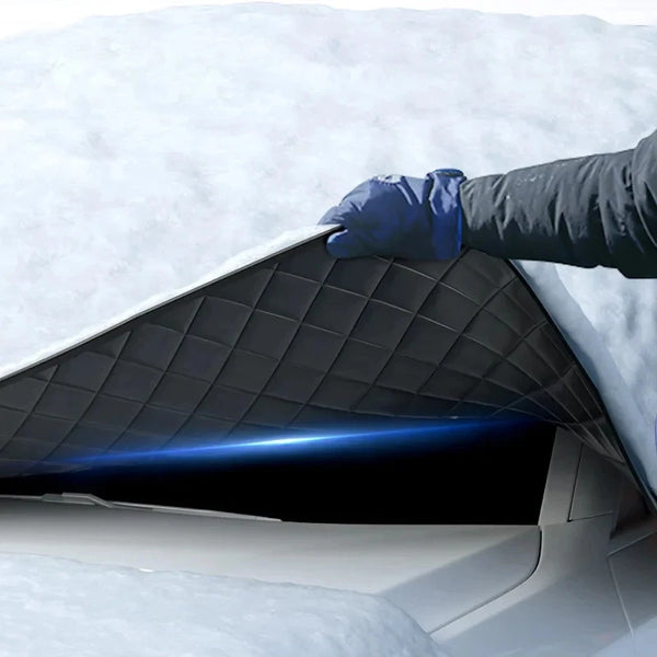 Magnetische Auto-Windschutzscheibenabdeckung FrostGuard Max | Winter Eisschutz & Sommer UV-Schutz | Wasserdicht & Leicht zu Befestigen