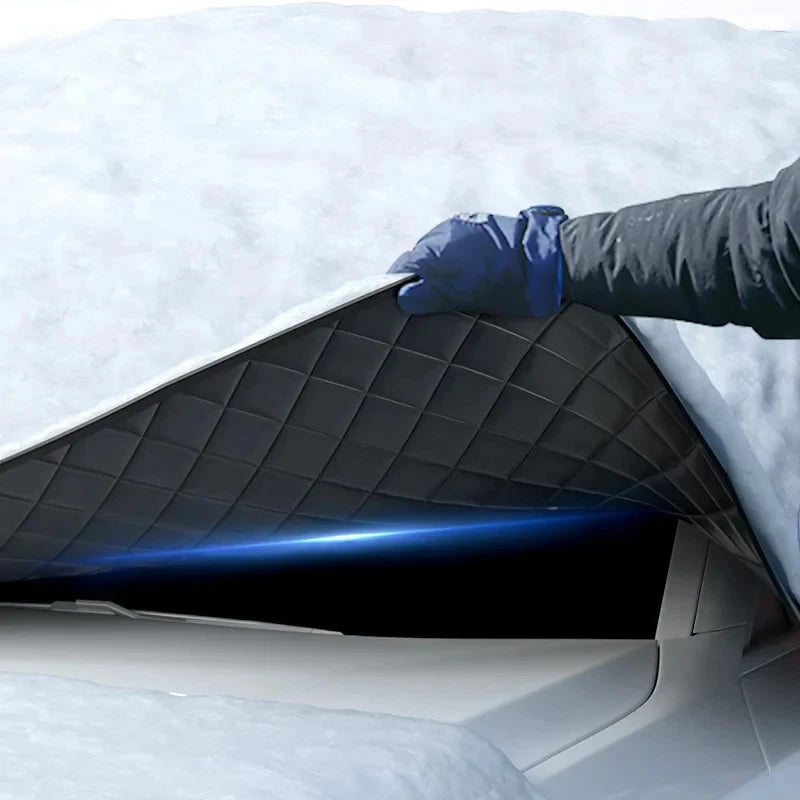 Magnetische Auto-Windschutzscheibenabdeckung FrostGuard Max | Winter Eisschutz & Sommer UV-Schutz | Wasserdicht & Leicht zu Befestigen