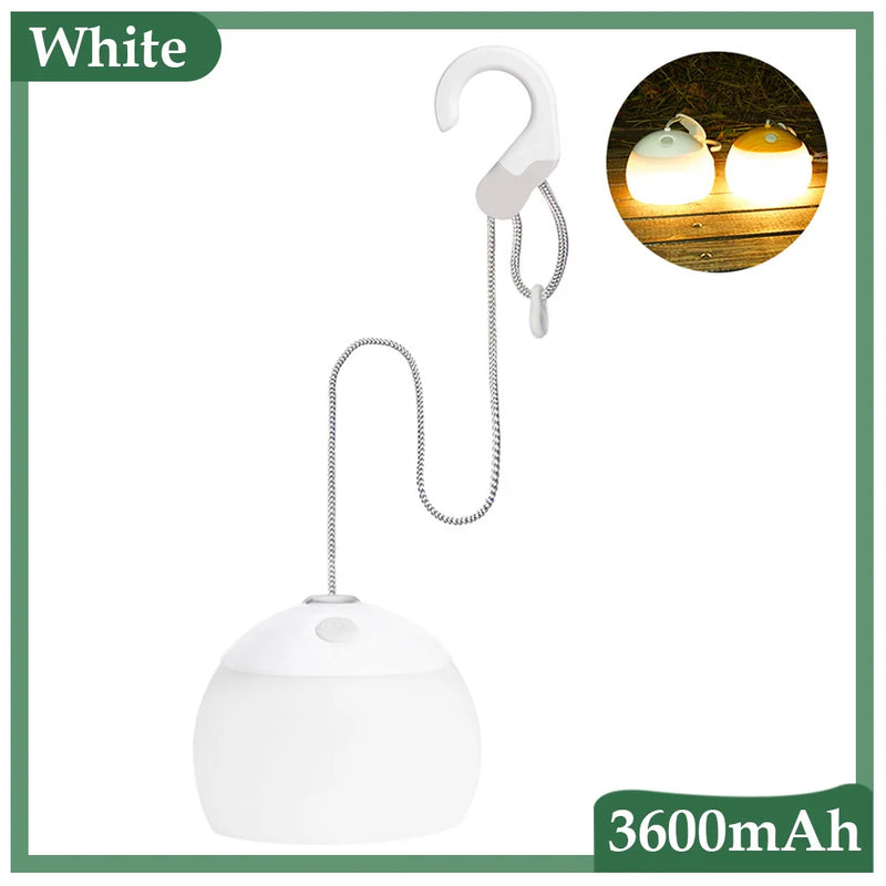 Campinglaterne WanderLicht Retro | USB-Wiederaufladbar | 3600 mAh Akku | Bis zu 12h Leuchtdauer