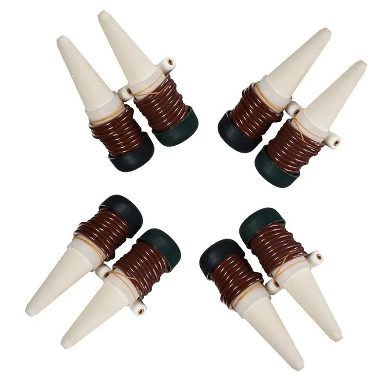 AquaTerris Pflanzenbewässerungssystem | 8er-Set | Selbstbewässernde Keramik-Spikes | Automatisch & Für Innenbereich