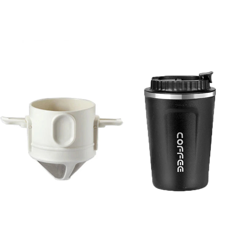 BrewViva Kaffee- & Teefilter Edelstahl | Wiederverwendbar & Tragbar | Für Becher & Kanne | 304er Edelstahl