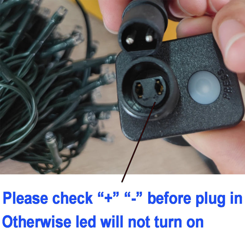 LuminaraX | LED Lichterkette Außen 24V | 8 Leuchtmodi | Wasserdicht IP65 | 10–100 m | Für Garten, Haus & Weihnachtsdeko